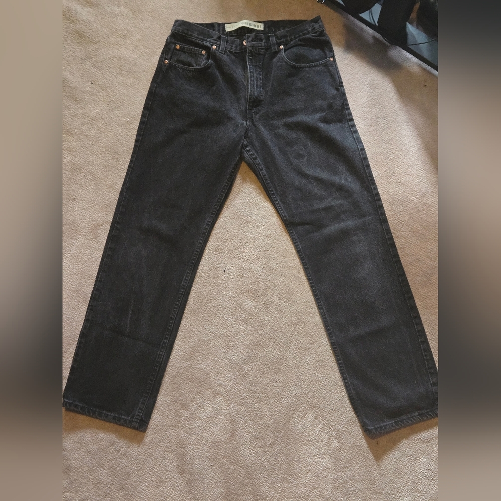 Vintage Arizona Straight Black Straight Denim Jeans